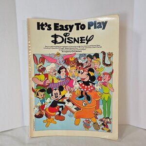 It’s Easy To Play Disney Piano Songbook Vocal 1980 Vintage Wise Publications WD